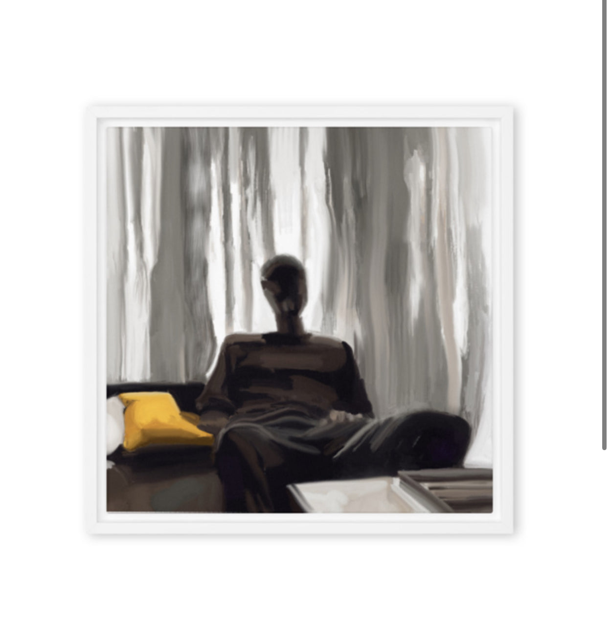 “Rarely Alone” signed limited edition (1/100), printed on canvas in a floating frame 16x16”