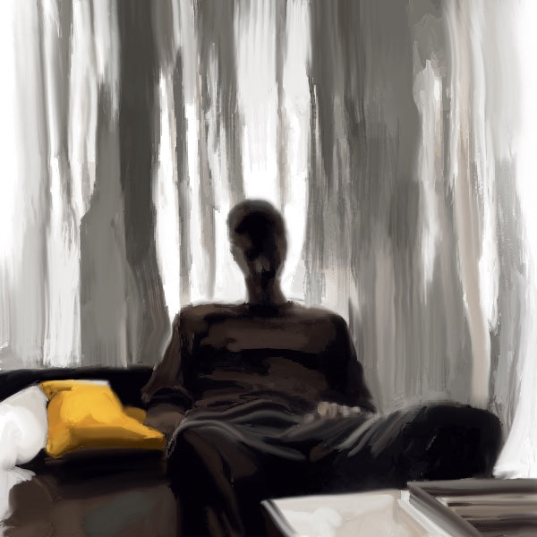 “Rarely Alone” signed limited edition (1/100), printed on canvas in a floating frame 16x16”