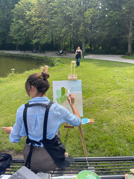 Painting Workshop/August 30, Saturday 10-1 pm -HAAGSE BOS, DEN HAAG